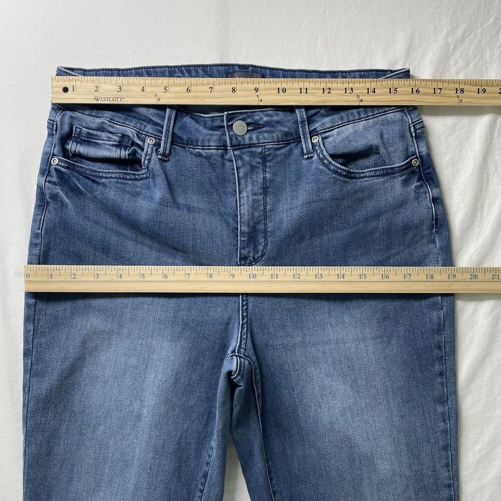 NYDJ Marilyn Straight Leg Jeans Blue High Rise Women Size 14 - Picture 4 of 9